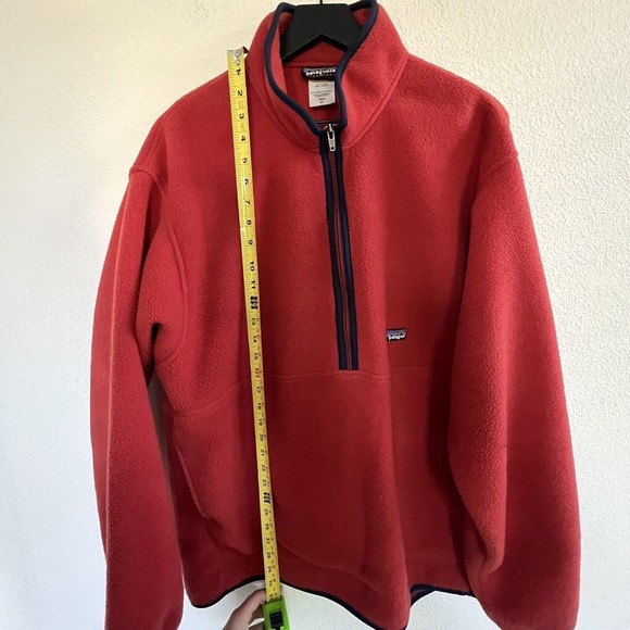Vintage Patagonia Synchilla Fleece Half Zip Pullover Mens XL Orange - Picture 4 of 6